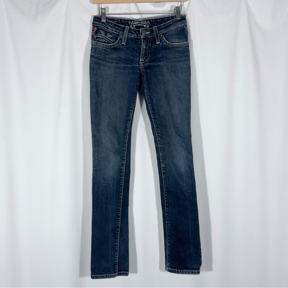 Robin’s Jean Y2K Bardot Slim Straight Low Rise Jeans
